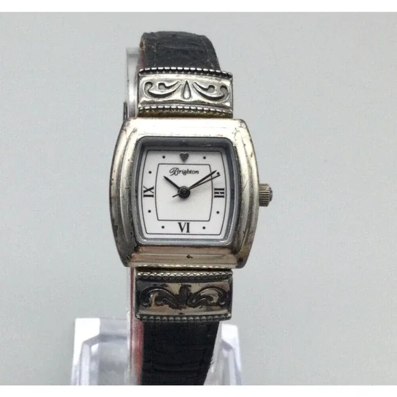 Brighton Waterford W10017 Womens Reversible Red Black Leather Strap Watch NIBWT Brighton Waterford Watch Women Black Red Reversible Leather  main image 4